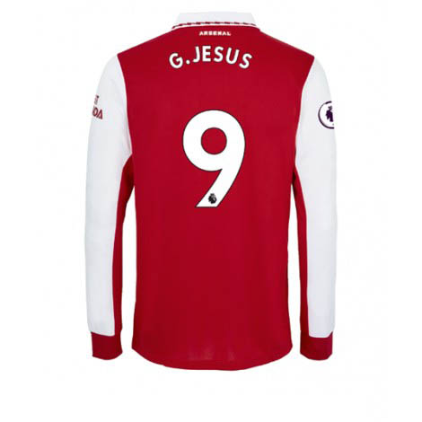 Arsenal Gabriel Jesus #9 Thuis tenue Mensen 2022-23 Lange Mouw
