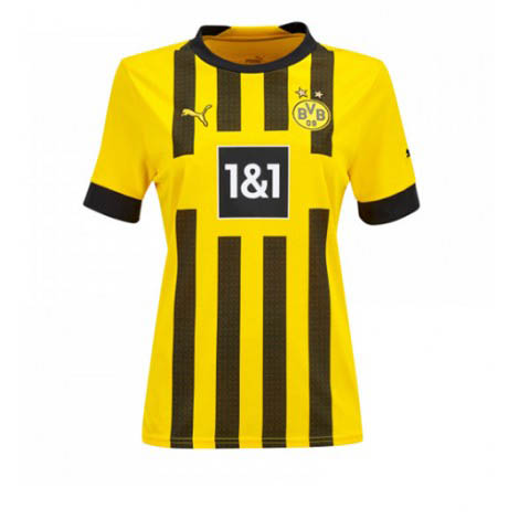 Dames Borussia Dortmund Jude Bellingham #22 Thuis tenue 2022-23 Korte Mouw-1