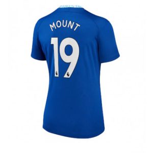 Dames Chelsea Mason Mount #19 Thuis tenue 2022-23 Korte Mouw