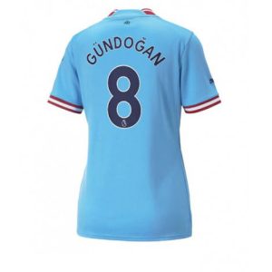 Dames Manchester City Ilkay Gundogan #8 Thuis tenue 2022-23 Korte Mouw