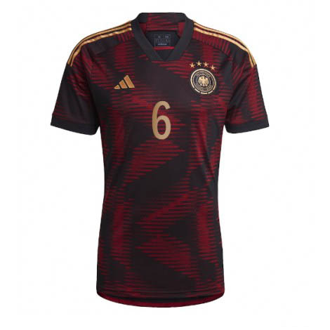 Duitsland Joshua Kimmich #6 Uit tenue Mensen WK 2022 Korte Mouw-1