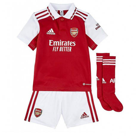 Kids Arsenal Martin Odegaard #8 Thuis tenue 2022-23 Korte Mouw (+ Korte broeken)-1