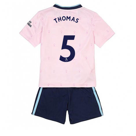 Kids Arsenal Thomas Partey #5 Derde tenue 2022-23 Korte Mouw (+ Korte broeken)