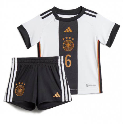 Kids Duitsland Joshua Kimmich #6 Thuis tenue WK 2022 Korte Mouw (+ Korte broeken)-1