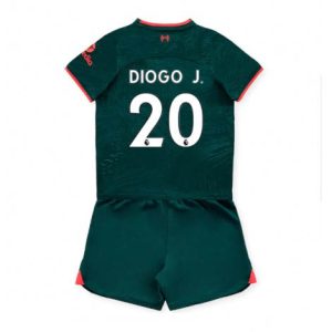 Kids Liverpool Diogo Jota #20 Derde tenue 2022-23 Korte Mouw (+ Korte broeken)