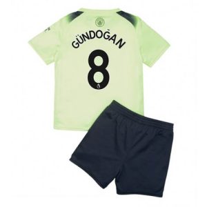 Kids Manchester City Ilkay Gundogan #8 Derde tenue 2022-23 Korte Mouw (+ Korte broeken)