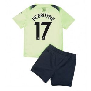 Kids Manchester City Kevin De Bruyne #17 Derde tenue 2022-23 Korte Mouw (+ Korte broeken)
