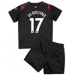 Kids Manchester City Kevin De Bruyne #17 Uit tenue 2022-23 Korte Mouw (+ Korte broeken)