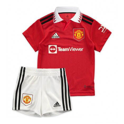Kids Manchester United Antony #21 Thuis tenue 2022-23 Korte Mouw (+ Korte broeken)