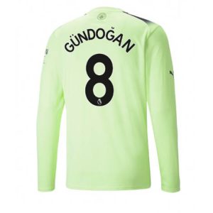 Manchester City Ilkay Gundogan #8 Derde tenue Mensen 2022-23 Lange Mouw