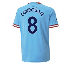 Manchester City Ilkay Gundogan #8 Thuis tenue Mensen 2022-23 Korte Mouw