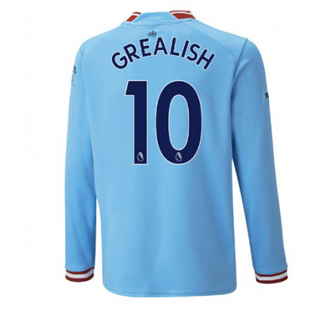 Manchester City Jack Grealish #10 Thuis tenue Mensen 2022-23 Lange Mouw