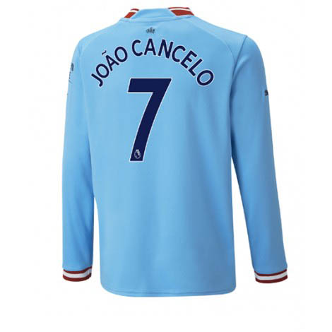 Manchester City Joao Cancelo #7 Thuis tenue Mensen 2022-23 Lange Mouw
