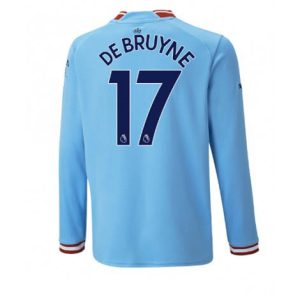 Manchester City Kevin De Bruyne #17 Thuis tenue Mensen 2022-23 Lange Mouw