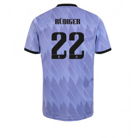 Real Madrid Antonio Rudiger #22 Uit tenue Mensen 2022-23 Korte Mouw