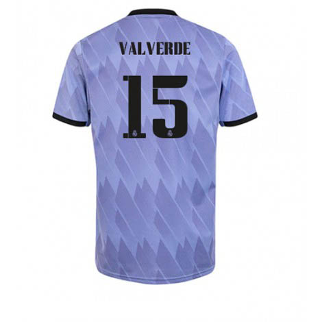 Real Madrid Federico Valverde #15 Uit tenue Mensen 2022-23 Korte Mouw