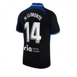 Atletico Madrid Marcos Llorente #14 Uit tenue Mensen 2022-23 Korte Mouw