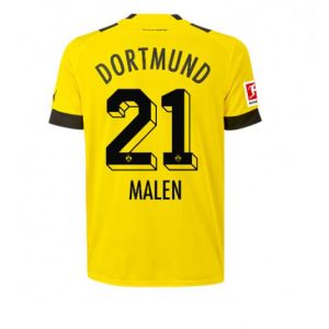 Borussia Dortmund Donyell Malen #21 Thuis tenue Mensen 2022-23 Korte Mouw