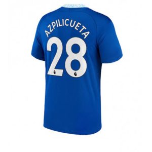 Chelsea Cesar Azpilicueta #28 Thuis tenue Mensen 2022-23 Korte Mouw