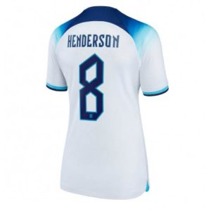 Dames Engeland Jordan Henderson #8 Thuis tenue WK 2022 Korte Mouw