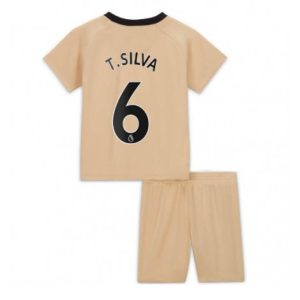 Kids Chelsea Thiago Silva #6 Derde tenue 2022-23 Korte Mouw (+ Korte broeken)
