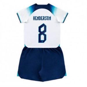Kids Engeland Jordan Henderson #8 Thuis tenue WK 2022 Korte Mouw (+ Korte broeken)