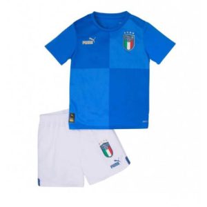 Kids Italië Thuis tenue 2022 Korte Mouw (+ Korte broeken)