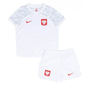 Kids Polen Thuis tenue WK 2022 Korte Mouw (+ Korte broeken)