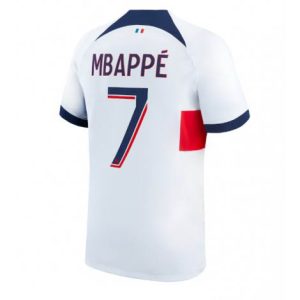 Paris Saint-Germain Kylian Mbappe #7 Uit tenue Mensen 2023-24 Korte Mouw