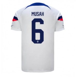 Verenigde Staten Yunus Musah #6 Thuis tenue Mensen WK 2022 Korte Mouw