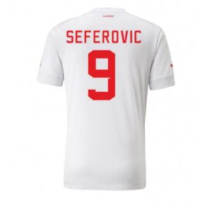 Zwitserland Haris Seferovic #9 Uit tenue Mensen WK 2022 Korte Mouw