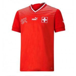 Zwitserland Thuis tenue Mensen WK 2022 Korte Mouw