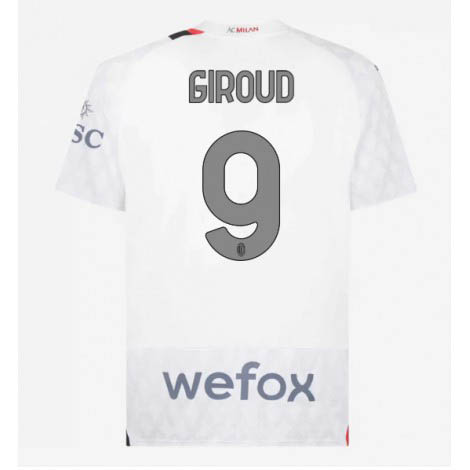 AC Milan Olivier Giroud #9 Uit tenue Mensen 2023-24 Korte Mouw