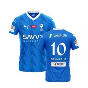 Al-Hilal Neymar Jr #10 Thuis tenue Mensen 2023-24 Korte Mouw