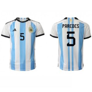 Argentinië Leandro Paredes #5 Thuis tenue Mensen WK 2022 Korte Mouw