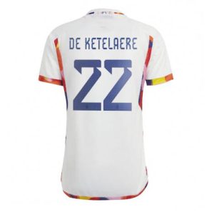 België Charles De Ketelaere #22 Uit tenue Mensen WK 2022 Korte Mouw