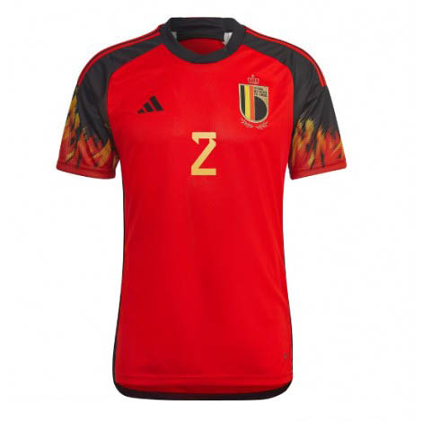 België Toby Alderweireld #2 Thuis tenue Mensen WK 2022 Korte Mouw-1