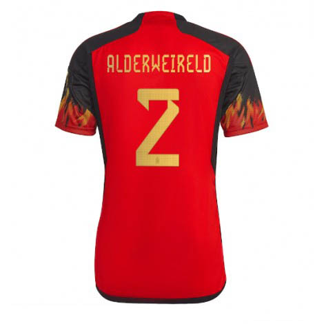België Toby Alderweireld #2 Thuis tenue Mensen WK 2022 Korte Mouw