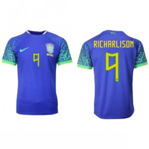 Brazilië Richarlison #9 Uit tenue Mensen WK 2022 Korte Mouw