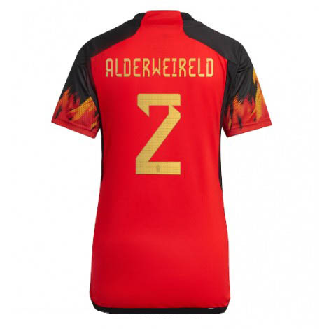 Dames België Toby Alderweireld #2 Thuis tenue WK 2022 Korte Mouw