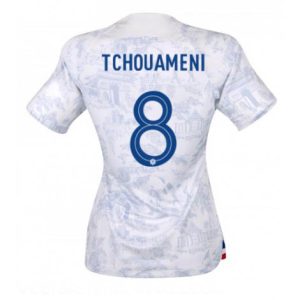 Dames Frankrijk Aurelien Tchouameni #8 Uit tenue WK 2022 Korte Mouw