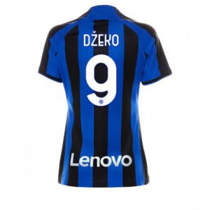 Dames Inter Milan Edin Dzeko #9 Thuis tenue 2022-23 Korte Mouw