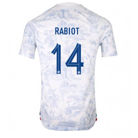 Frankrijk Adrien Rabiot #14 Uit tenue Mensen WK 2022 Korte Mouw