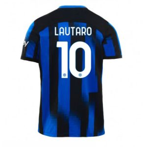 Inter Milan Lautaro Martinez #10 Thuis tenue Mensen 2023-24 Korte Mouw