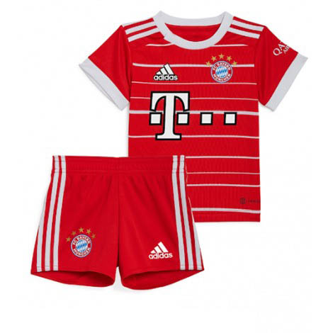 Kids Bayern Munich Leon Goretzka #8 Thuis tenue 2022-23 Korte Mouw (+ Korte broeken)-1