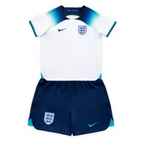 Kids Engeland Thuis tenue WK 2022 Korte Mouw (+ Korte broeken)