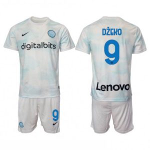 Kids Inter Milan Edin Dzeko #9 Uit tenue 2022-23 Korte Mouw (+ Korte broeken)