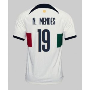 Portugal Nuno Mendes #19 Uit tenue Mensen WK 2022 Korte Mouw