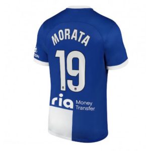 Atletico Madrid Alvaro Morata #19 Uit tenue Mensen 2023-24 Korte Mouw