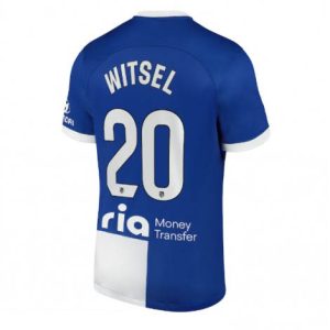 Atletico Madrid Axel Witsel #20 Uit tenue Mensen 2023-24 Korte Mouw